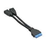 InLine USB3.0 Adapter Kabel 2xBuchse an Pfostenanschluss