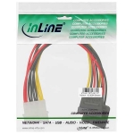 InLine Strom Y-kabel 1x 5,25" auf 2x SATA 0.15m